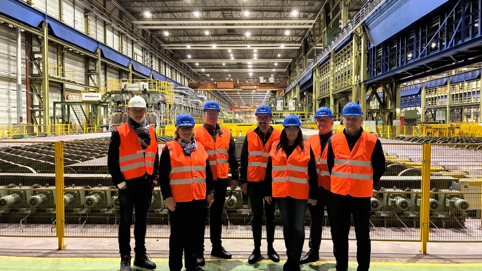 Ramtec Group visit atSalzgitter AG steel plant in Germany